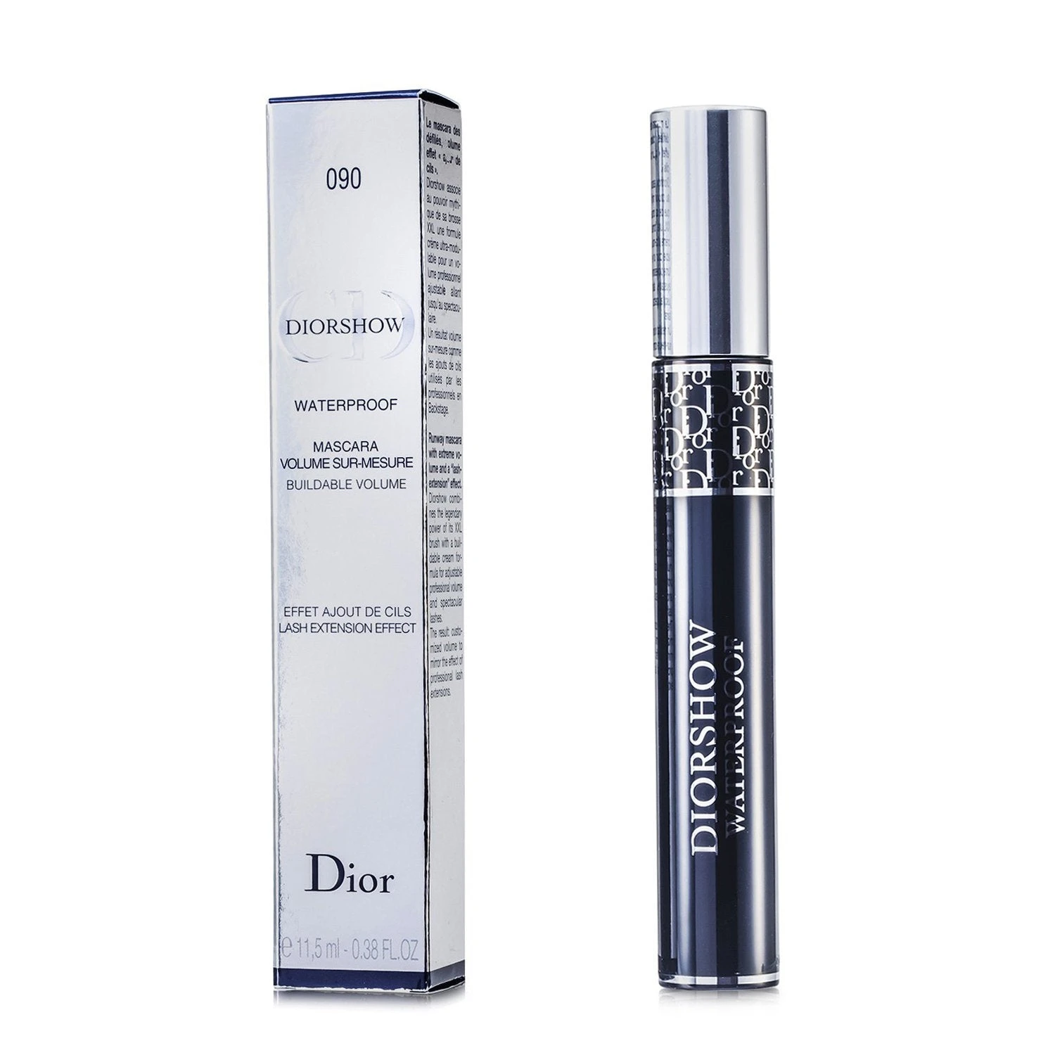 Christian Dior Diorshow Mascara Waterproof - # 090 Black 11.5ml/0.38oz 7 Christian Dior Diorshow Mascara Waterproof - # 090 Black 11.5ml/0.38oz - Image 5