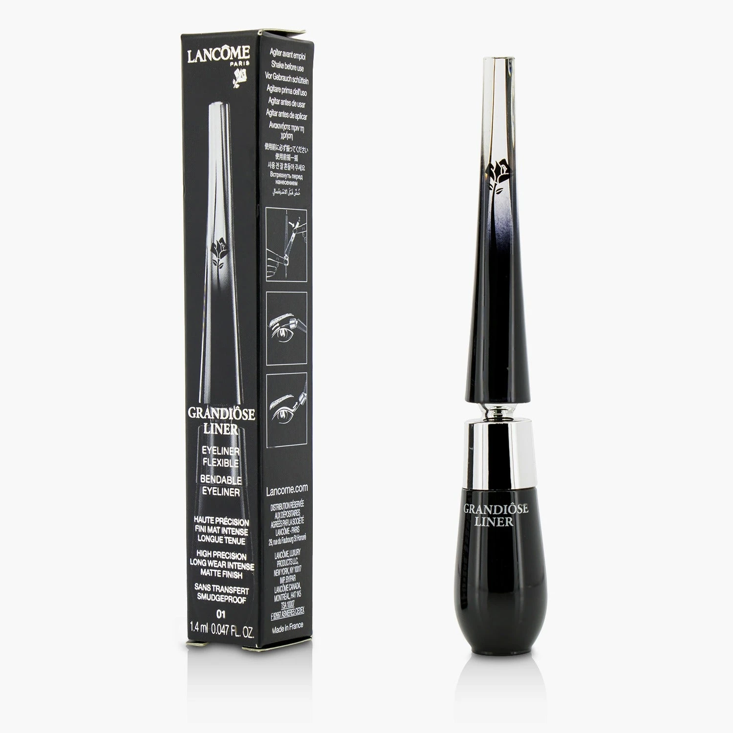 Lancome Grandiose Bendable Eyeliner - # 01 Noir Mirifique 1.4ml/0.047oz 3 Lancome Grandiose Bendable Eyeliner - # 01 Noir Mirifique 1.4ml/0.047oz