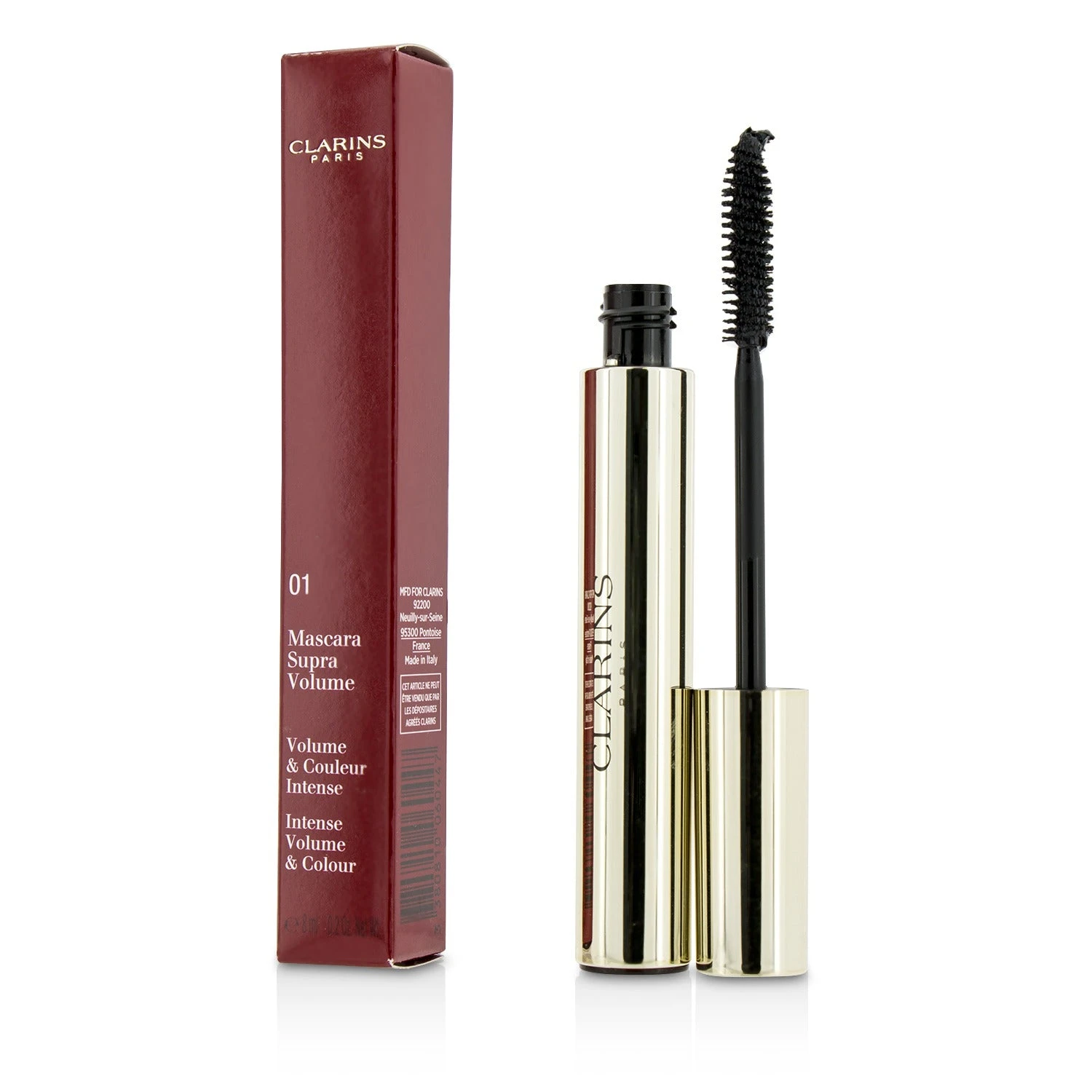 Clarins Supra Volume Mascara - # 01 Intense Black 8ml/0.2oz 3 Clarins Supra Volume Mascara - # 01 Intense Black 8ml/0.2oz