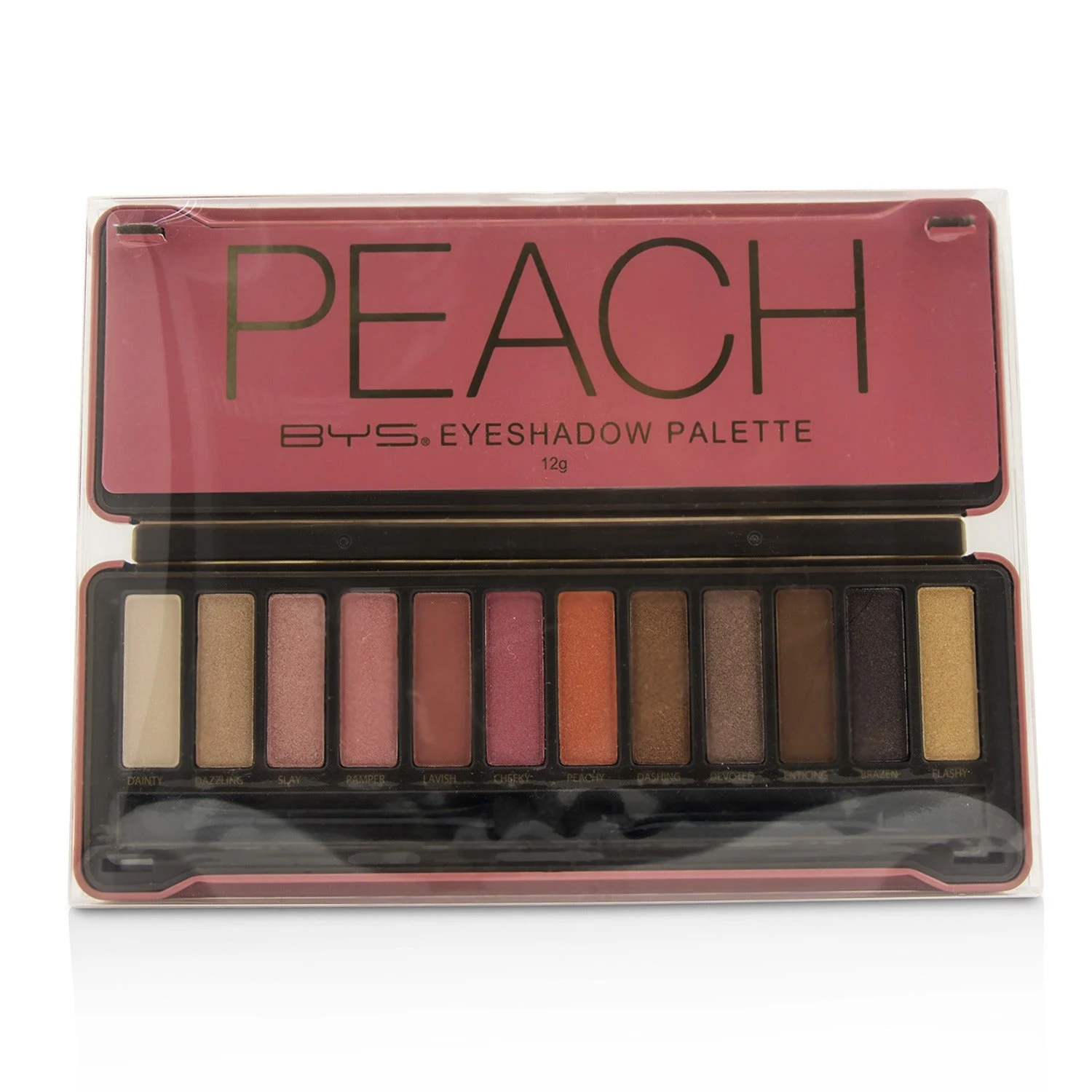BYS Eyeshadow Palette (12x Eyeshadow, 2x Applicator) - Peach 12g/0.42oz 20 BYS Eyeshadow Palette (12x Eyeshadow, 2x Applicator) - Peach 12g/0.42oz - Image 18