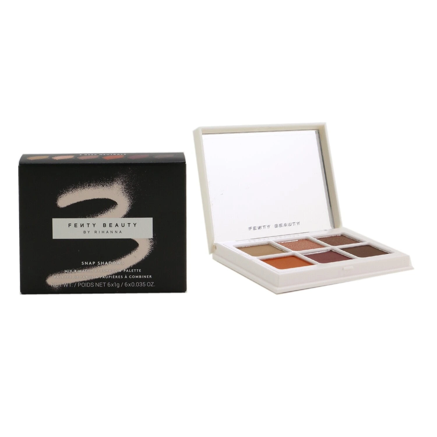 Fenty Beauty By Rihanna Snap Shadows Mix & Match Eyeshadow Palette (6x Eyeshadow) - # 3 Deep Neutrals (Spicy Warm Tones) 6g/0.21oz 7 Fenty Beauty By Rihanna Snap Shadows Mix & Match Eyeshadow Palette (6x Eyeshadow) - # 3 Deep Neutrals (Spicy Warm Tones) 6g/0.21oz - Image 5