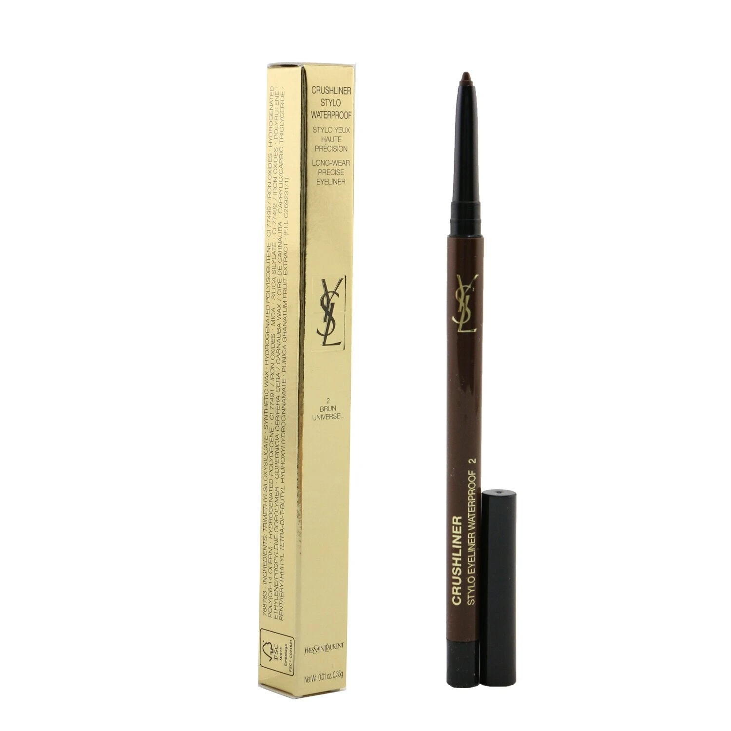 Yves Saint Laurent Crushliner Stylo Waterproof Eyeliner - # 05 Gris Tempete 0.35g/0.01oz 10 Yves Saint Laurent Crushliner Stylo Waterproof Eyeliner - # 05 Gris Tempete 0.35g/0.01oz - Image 8