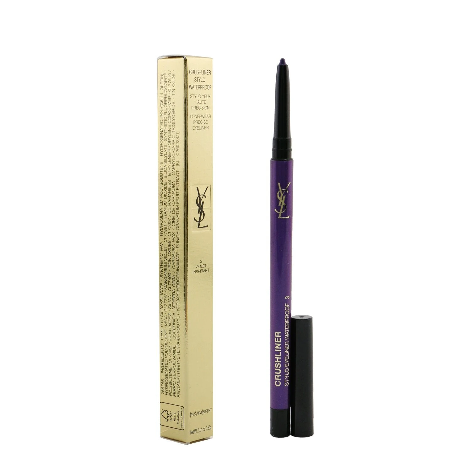 Yves Saint Laurent Crushliner Stylo Waterproof Eyeliner - # 05 Gris Tempete 0.35g/0.01oz 13 Yves Saint Laurent Crushliner Stylo Waterproof Eyeliner - # 05 Gris Tempete 0.35g/0.01oz - Image 11