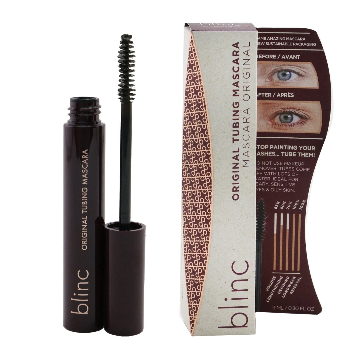 Blinc Original Tubing Mascara - Dark Brown 9ml/0.3oz 4 Blinc Original Tubing Mascara - Dark Brown 9ml/0.3oz - Image 2