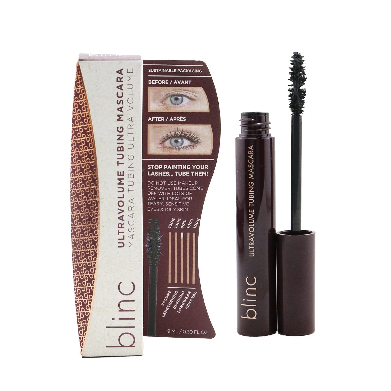 Blinc UltraVolume Tubing Mascara - Black 9ml/0.3oz 4 Blinc UltraVolume Tubing Mascara - Black 9ml/0.3oz - Image 2