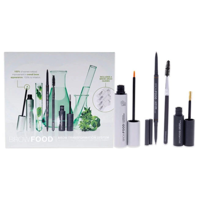 LashFood BrowFood Brow Transformation System By LashFood For Women - 5 Pc Kit 0.17oz Phyto-Medic Eyebrow Enhancer, 0.17oz Ultra Fine Brow Pencil Duo Brunette - Medium-Dark 0.13oz Clear Enhancing GelFix, Eco Brow Brush, 4 Brow Arch Guides 3 LashFood BrowFood Brow Transformation System By LashFood For Women - 5 Pc Kit 0.17oz Phyto-Medic Eyebrow Enhancer, 0.17oz Ultra Fine Brow Pencil Duo Brunette - Medium-Dark 0.13oz Clear Enhancing GelFix, Eco Brow Brush, 4 Brow Arch Guides