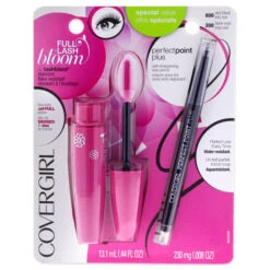 CoverGirl Full Lash Bloom Mascara & Perfect Point Plus Eye Pencil By CoverGirl For Women - 2 Pc 0.44oz Full Lash Bloom Mascara - # 800 Very Black, 0.008oz Perfect Point Plush Eye Pencil - # 200 Black Onyx